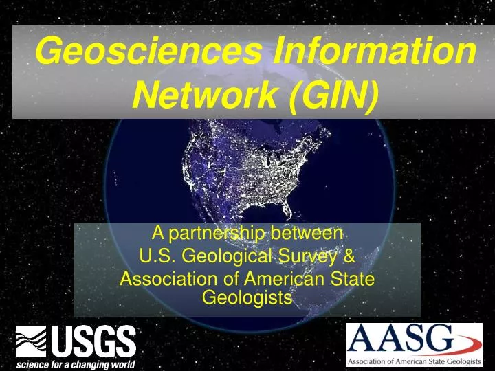 a partnership between u s geological survey association of american state geologists