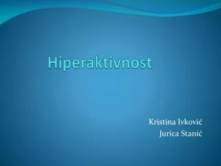 Hiperaktivnost