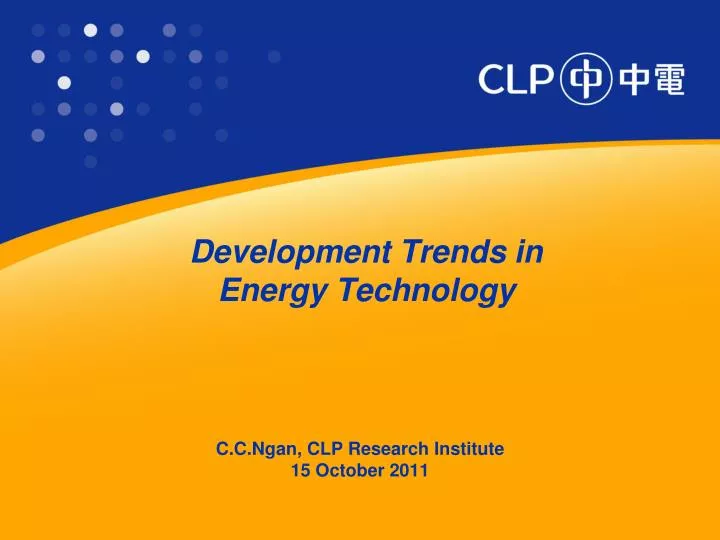 development trends in energy technology