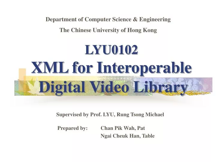 supervised by prof lyu rung tsong michael