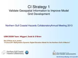 CI Strategy 1 Validate Geospatial Information to Improve Model Grid Development