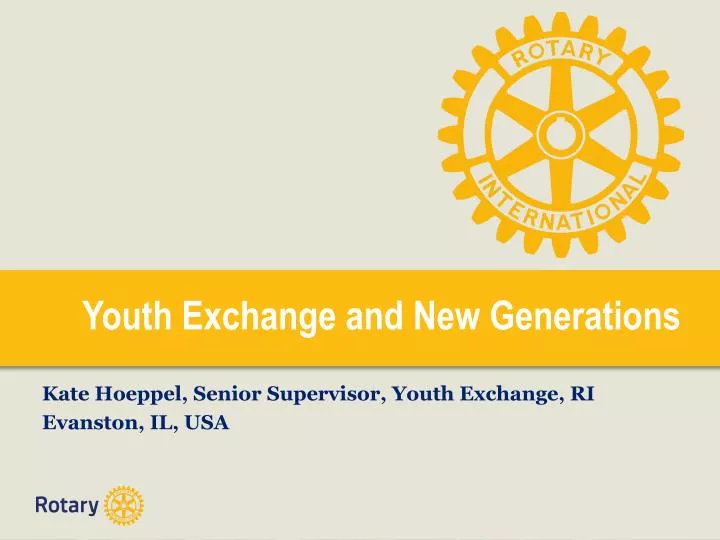 youth exchange and new generations