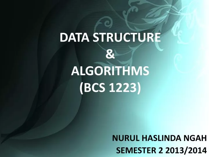 data structure algorithms bcs 1223
