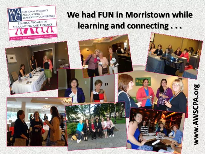 we had fun in morristown while learning and connecting