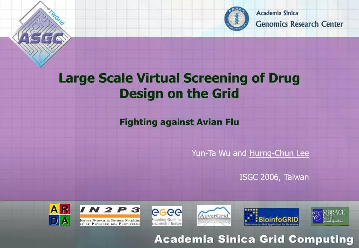 large scale virtual screening of drug design on the grid fighting against avian flu