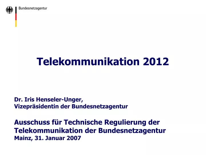 telekommunikation 2012