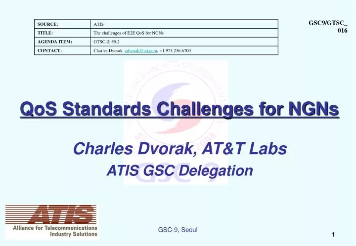 qos standards challenges for ngns