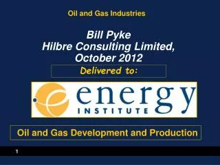 Oil and Gas Industries