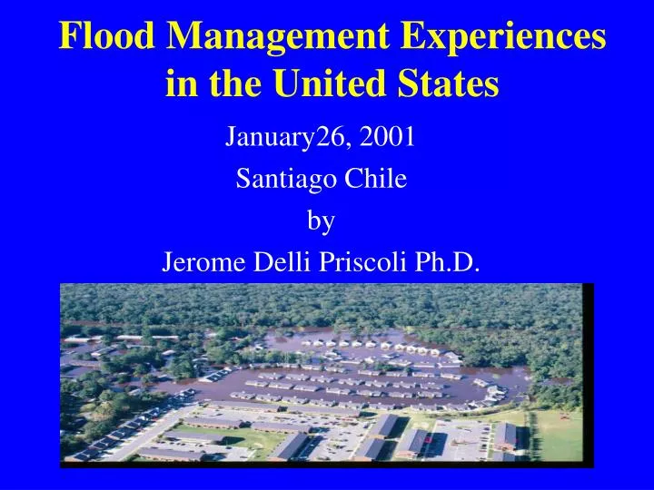 flood management experiences in the united states
