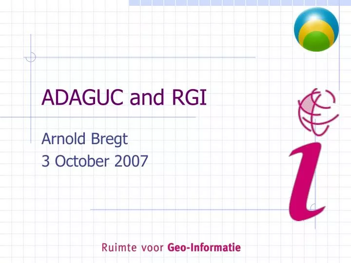 adaguc and rgi