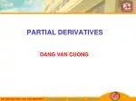 PARTIAL DERIVATIVES - slide 1