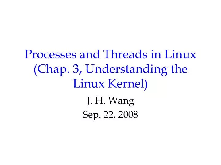 processes and threads in linux chap 3 understanding the linux kernel