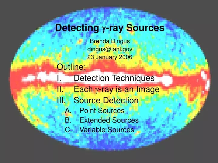 detecting g ray sources