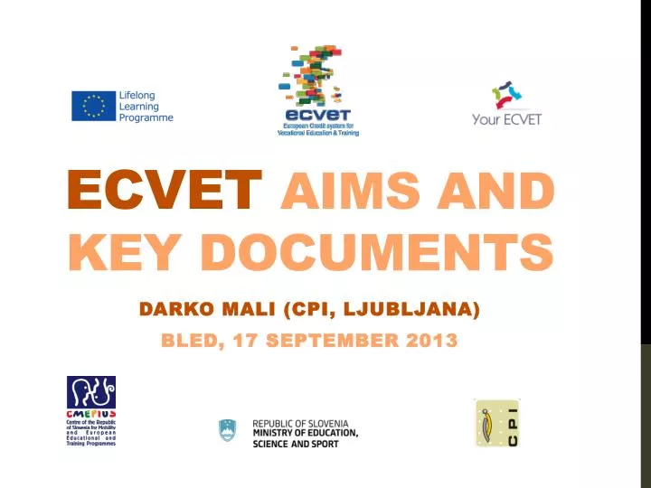 ecvet aims and key documents