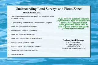 Understanding Land Surveys and Flood Zones