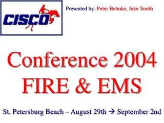 Conference 2004 FIRE &amp; EMS
