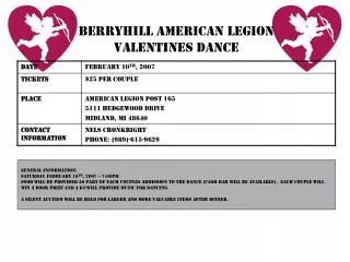 Berryhill American legion valentines dance