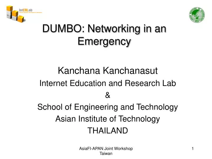 dumbo networking in an emergency