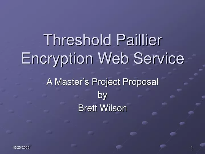 threshold paillier encryption web service