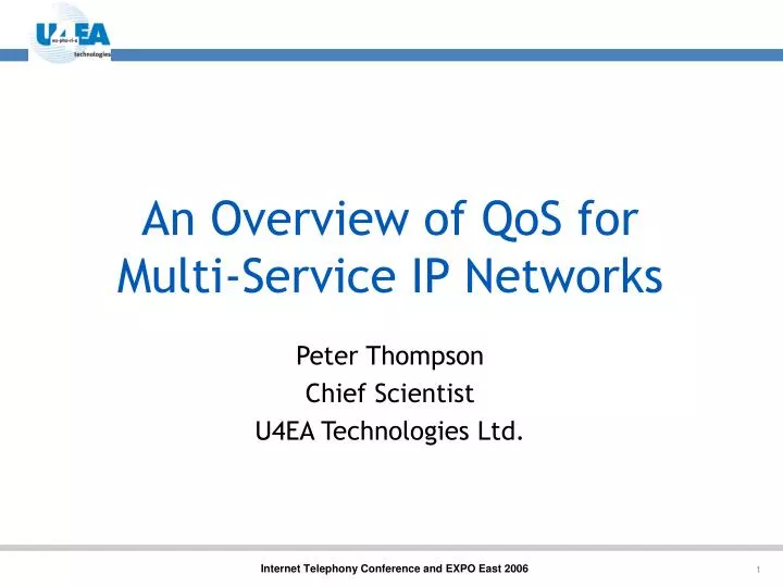 an overview of qos for multi service ip networks