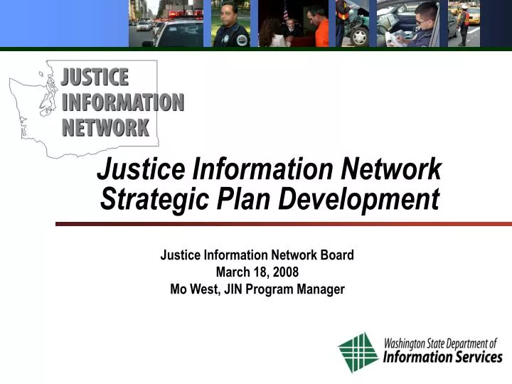 justice information network strategic plan development