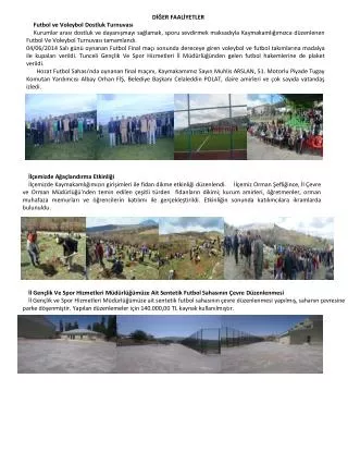 İl Gençlik Ve Spor Hizmetleri Müdürlüğümüze Ait Sentetik Futbol Sahasının Çevre Düzenlenmesi