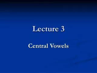 lecture 3