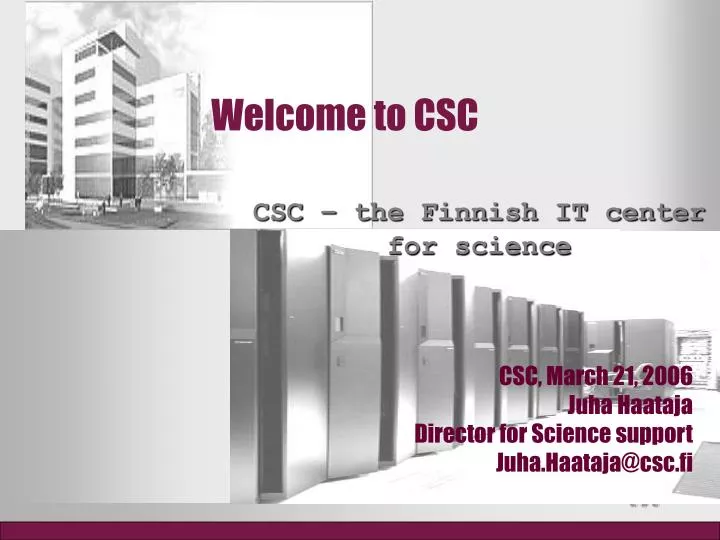 welcome to csc