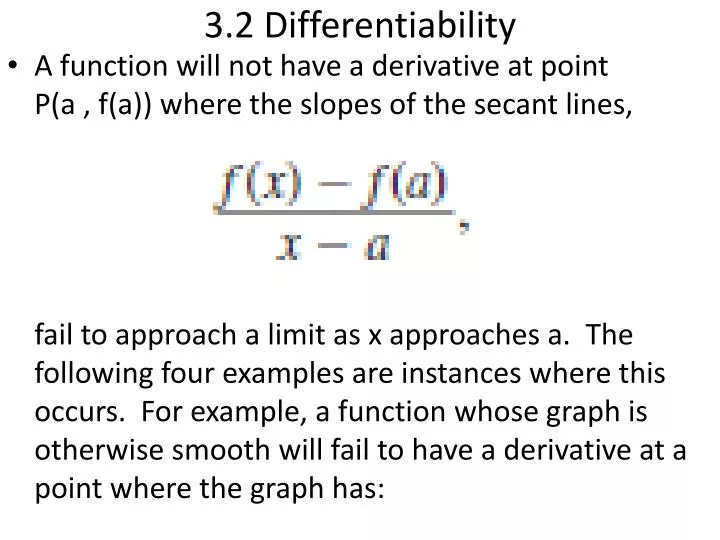 3 2 differentiability