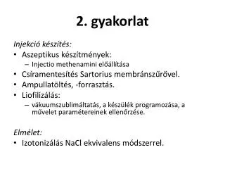 2 gyakorlat