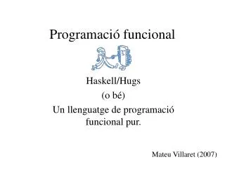 programaci funcional