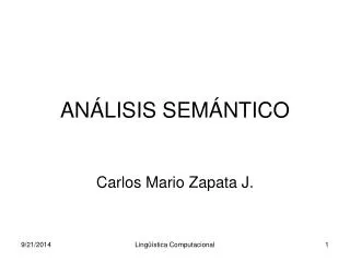 an lisis sem ntico