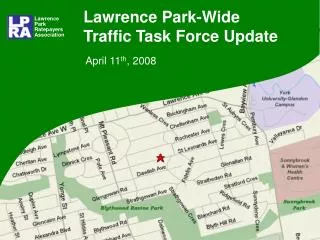 Lawrence Park-Wide Traffic Task Force Update