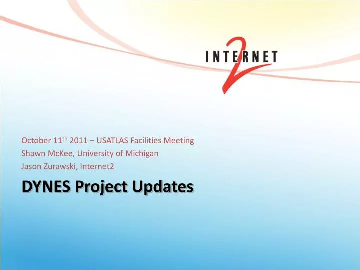 dynes project updates