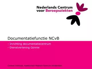 documentatiefunctie ncvb