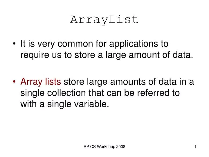 arraylist