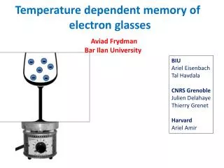 Temperature dependent memory of electron glasses