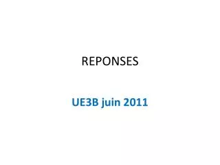 reponses
