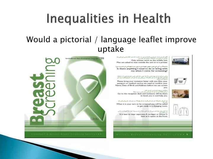 inequalities in health