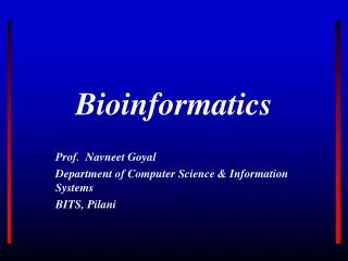 Bioinformatics