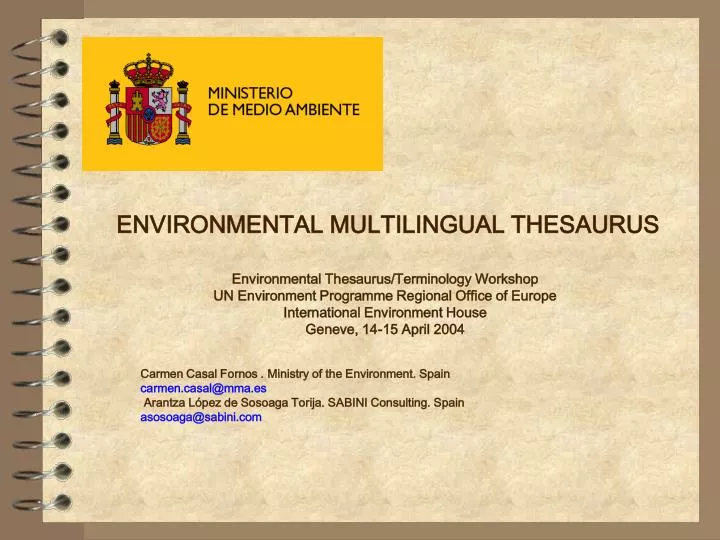 environmental multilingual thesaurus