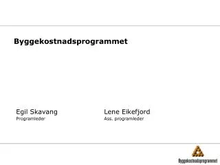 byggekostnadsprogrammet
