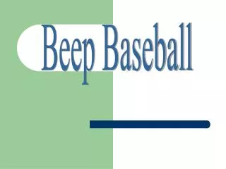 Beep Baseball