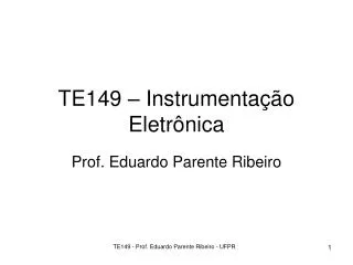 te149 instrumenta o eletr nica