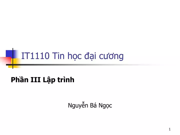 it1110 tin h c i c ng
