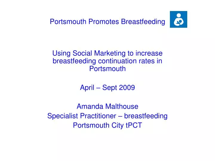 portsmouth promotes breastfeeding
