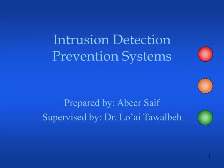 intrusion detection prevention systems