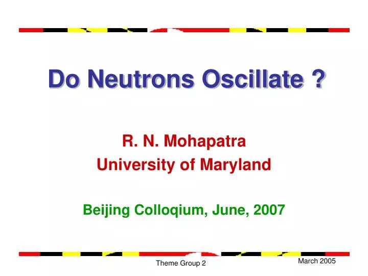 do neutrons oscillate