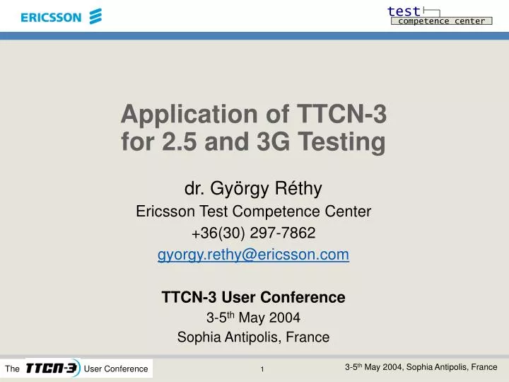 application of ttcn 3 for 2 5 and 3g testing