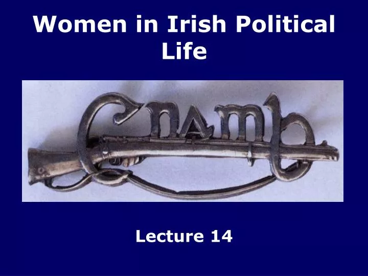 women in irish political life